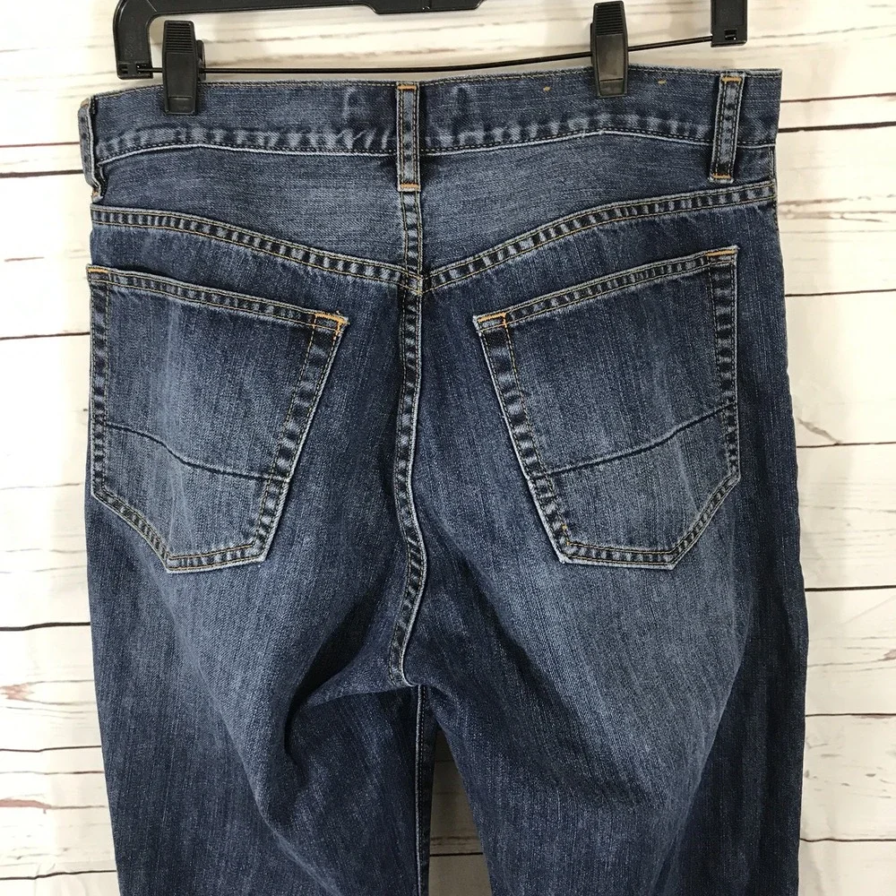 J Crew Jeans Men's 32x32 Blue Straight Leg Cotton Denim Mid Rise